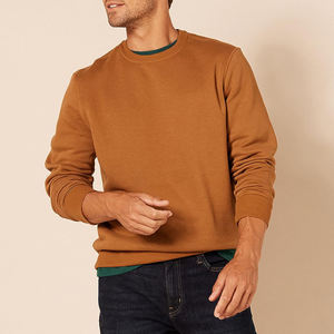 Sudadera minimalista para hombre con cuello acanalado y detalle simple, fácil combinación con sudaderas con capucha para deportes y atuendo de viaje - Product Image 3