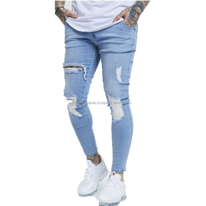 Jeans de Mezclilla Desgastados Vintage para Hombre, Diseño Personalizado, Alta Calidad, Ecológicos, Transpirables, OEM - Product Image 5