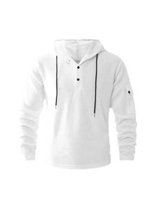 2025 primavera y otoño nuevos hombres deportes Fitness botón Sudadera con capucha moda e Casual versátil transpirable abrigo para correr - Product Image 5