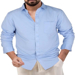 Chemise décontractée à manches longues de marque personnalisée popeline de qualité supérieure respirante haute qualité d'exportation Service OEM disponible - Product Image 2