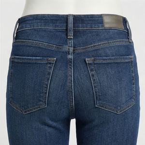 Pantalon skinny en denim à taille haute pour femme, couleur personnalisée, imprimé, bouton, coton respirant, pantalon crayon, jeans, streetwear élégant - Product Image 5