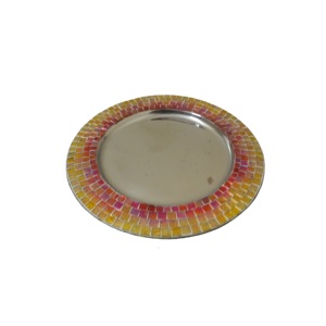 Dîner Table Dessert Serveur Plat Vaisselle Décoration Plat Salver Plateau De Nourriture Conception Promotionnelle Assiette De Chargeur En Métal De Mariage - Product Image 5