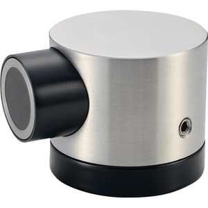 Silver Anodized Aluminum Floor-Mounted Draft <b>Stopper</b> for Doors - Product Image 1