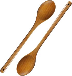 Cuchara de Madera Tallada GUIDE con Logotipo Personalizado, Acabado Espejo, Madera de Acacia, Mango Largo, Utensilio de Cocina Ecológico para Regalos - Product Image 5