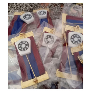 Collier de chaîne maçonnique Ordre du nouveau degré de marque de haute qualité Bijou de poitrine provincial meilleures qualités de commande définies en 2025 Bijou - Product Image 1