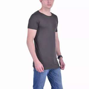 High Quality <b>Cropped</b> Length Boxy <b>Fit</b> Tee Men Oversize <b>T</b>-<b>Shirt</b> Custom Logo Screen Blank 100 Cotton 260 GSM Drop Shoulder <b>T</b> <b>Shirt</b> - Product Image 4