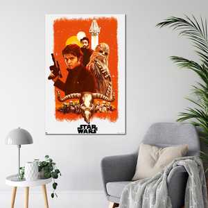 Póster de Anime Enmarcado con Estilo Art Deco Moderno, Solo una Historia de Star Wars, Marco Negro para Decoración de Pared de Cumpleaños - Product Image 5