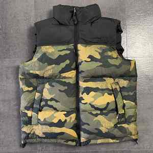 Alta calidad Otoño Invierno acolchado Street Wear sin mangas Slim Fit Stand-up Collar Zipper Puffer Mens Jacket Vest Mens - Product Image 3