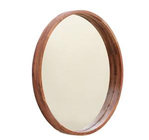 Vente chaude Moderne rond En Bois Mur Miroir Nouveau Décor À La Maison Motif Verre Prix De Gros Disponible pour Les Acheteurs En Gros - Product Image 4