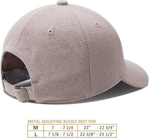 Automne hiver amoureux unisexe hommes femmes couleur unie réglable Strapback papa chapeau personnalisé laine casquette de Baseball - Product Image 1