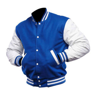 Personalizado de alta calidad de los hombres de manga Regular Bomber de gran tamaño bordado Varsity chaqueta para hombre de diseño personalizado chaqueta de los hombres - Product Image 1
