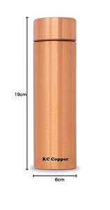 Botella de cobre puro ecológica, frasco Ayurvédico a prueba de fugas para oficina, hogar, gimnasio, viaje, regalo, uso de almacenamiento de agua saludable - Product Image 2
