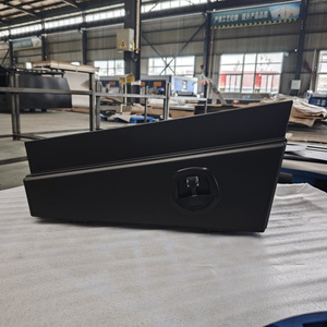 Boîte à outils robuste en aluminium pour plateau <span class=keywords><strong>de</strong></span> pick-up - Boîte <span class=keywords><strong>de</strong></span> rangement conique noir mat pour camion avec verrouillage à queue <span class=keywords><strong>de</strong></span> baleine - Product Image 5