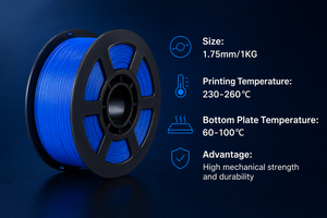 Vente directe d'usine de filament ABS 3D haute ténacité pour les matières premières de jouets d'impression 3D avec service de traitement de coupe - Product Image 6