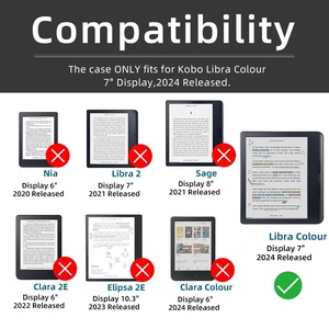 เคสสำหรับ Kobo libra COLOUR 2024 released-เคสป้องกันเจล TPU แบบบางสำหรับ Kobo libra COLOUR 7นิ้วกรณี E-Reader laudtec - Product Image 2