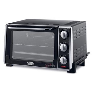 De'Longhi Convection Oven 1500W 11-20L Stainless Steel Mechanical <b>Control</b> Black Countertop Oven with Observation Window - Product Image 1