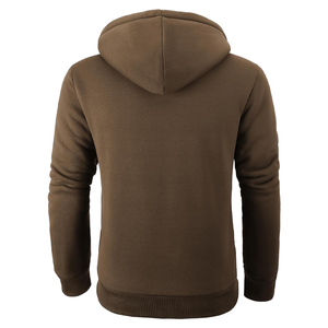 Abrigo de invierno y otoño para hombre, Sudadera con capucha cálida y gruesa con forro de piel, sudadera de manga larga de lana de algodón con cremallera, Sudadera con capucha transpirable - Product Image 4
