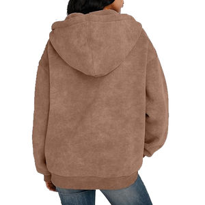 Sweatshirts à capuche zippés délavés à l'acide sur mesure Streetwear mode très demandée pour hommes sweatshirts à capuche zippés fournisseur en gros OEM - Product Image 4