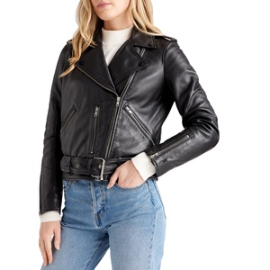 Vestes d'hiver en cuir véritable tricotées pour femmes PUFFIN SPORTS - Séchage rapide, doublure en coton respirante et écologique, personnalisable - Product Image 1