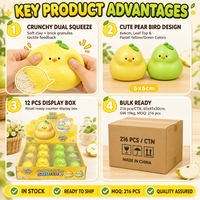 Jouet sensoriel Southpeak en forme de poussin, blocs de construction, jouets anti-stress, jouets à presser, vente en gros, fournisseur OEM d'usine