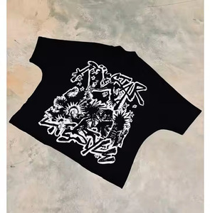 2025 impression personnalisée graphique t-shirt lavage à l'acide t-shirt coton lourd t-shirt surdimensionné Vintage pour hommes - Product Image 4