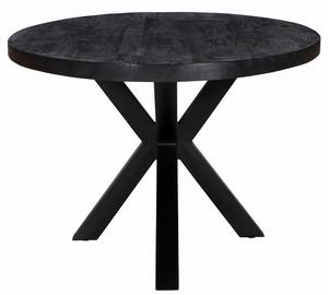 Meubles de salle à manger ovales design moderne DT 230x110 Mango BLK 25 + 25MM jambe matricielle 75x75MM portables pour ateliers à domicile entrepôt - Product Image 1