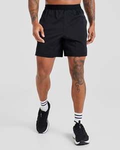 High Quality Puff Printed Elastic Waist Quick Dry Men's High Street Style Spandex/<b>Polyester</b> <b>Shorts</b> Casual Wholesale Factory - Product Image 4