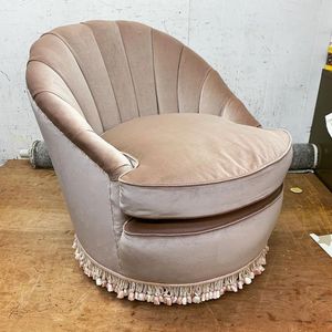 Accento della metà del secolo poltrona Hollywood Regency stile Shell sedie posteriori per soggiorno o <span class=keywords><strong>Bar</strong></span> uso <span class=keywords><strong>Vintage</strong></span> Set di posti a sedere - Product Image 3