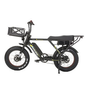 EBike جبلية مزدوجة المحرك 20 بوصة دراجة المدينة الهجينة تعليق كامل 7 سرعات سبائك الألومنيوم 20 بوصة الإطارات الدهنية الحصى الكهربائية - Product Image 5