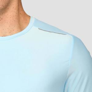 เสื้อยืดผ้าสแปนเด็กซ์ผ้าไนลอนของผู้ชายที่มีเนื้อผ้านุ่มและดูทันสมัยสำหรับชุดลำลอง - Product Image 4