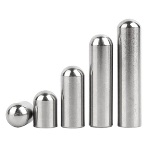 Goupille de positionnement cylindrique pleine à tête ronde en acier inoxydable 304, axe de goupille de précision, goupille fixe à rouleau plein - Product Image 1