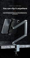 Support de tablette support paresseux en alliage d'aluminium pliable 360 support de téléphone portable support d'ordinateur tablette