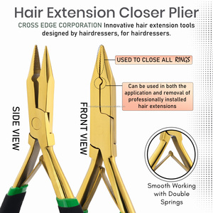 Professional Hair <b>Extension</b> Tools <b>micro</b> beads Pliers Remover Rings Beads Remover Lap Joint Plier stainless steel - Product Image 4