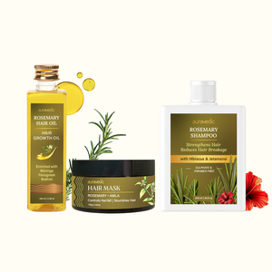 ROSEMARY Hair Growth <b>Kit</b> 500ml Vegan Hair Care Set Moisturizing Cream <b>Gel</b> Oil Featuring Ginger Argan Oil Anti-Dandruff - Product Image 1