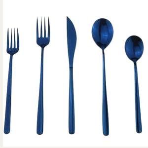 Vente en gros de couverts modernes, ensemble de couverts en acier inoxydable plaqué or pour le dîner des restaurants de luxe - Product Image 4