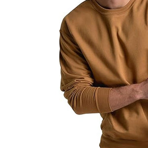 Qualité supérieure Nouveau Style Streetwear Couleur Unie Hommes Pull Sweat Hiver Chaud À Manches Longues Hommes Sweat - Product Image 6