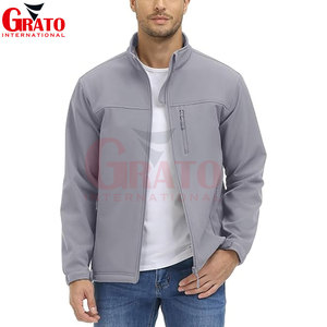 Men's Lightweight High Quality Water-Resistant Breathable Softshell Formal Embroidered <b>Jacket</b> Cotton/Polyester <b>Fleece</b> <b>Lining</b> - Product Image 5