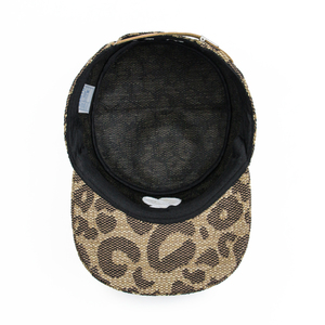 Bán Buôn Cổ Điển Thoáng Khí Trọng Lượng Nhẹ Leopard In Kỹ Thuật Số Có Thể Điều Chỉnh Tùy Chỉnh Mũ Phẳng Cadet Mũ Bóng Chày - Product Image 3