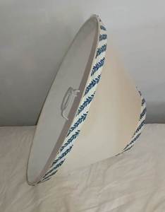 Mini abat-jour en tissu de lin au design moderne et fait à la main finition enduite de poudre écologique sans danger pour les lampes de table/sol d'intérieur - Product Image 2