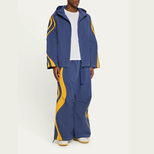 Conjunto Deportivo para Hombre, Chaqueta Cortavientos y Pantalones Deportivos, Material de Nailon Transpirable - Product Image 1