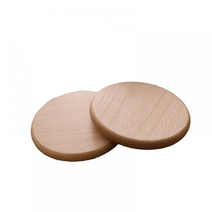 Precio al por mayor diseño personalizado respetuoso con el medio ambiente moderno de madera de acacia natural redondo posavasos gratis para bebidas - Product Image 1