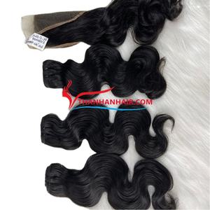 HOT Machine trame cheveux vapeur corps vague Double dessiné 100% Extensions de cheveux vietnamiens pas d'enchevêtrement plein de haut en fin génie trame - Product Image 5