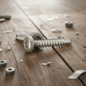 PDC Pan Head Stainless Steel Metric/Inch Self-Drilling <b>Screws</b> Class 8 Grade Natural Finish Phillips Drive Deep Coarse Thread - Product Image 1