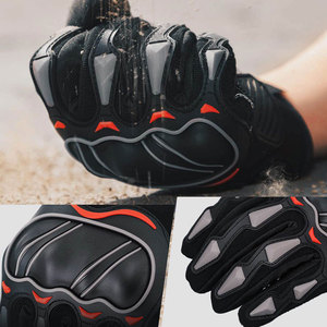 Gants de course unisexes de haute qualité 100% cuir véritable avec protection des paumes et des jointures, imperméables de qualité supérieure - Product Image 6