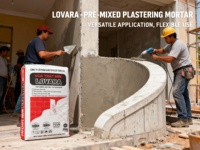 Mortier de plâtrage mural à base de ciment pré-mélangé LOVARA |   Norme C2 |   Adhésion forte, surface lisse, construction facile