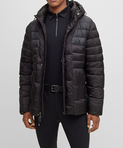 Chaqueta Acolchada Gruesa con Capucha y Color Personalizado de Dos Tonos para Hombre, Chaqueta Estilo Hip Hop Urbano de Gran Tamaño - Product Image 1