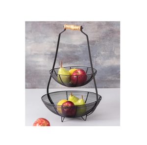 Panier à fruits en métal émaillé multifonctionnel de style moderne, de haute qualité et écologique, le plus vendu pour la cuisine et l'exportation - Product Image 1