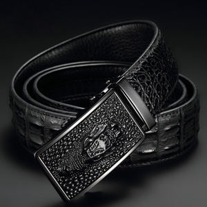 Classic Fashion <b>Genuine</b> <b>Leather</b> <b>Belt</b> for Men High Quality Men <b>Leather</b> Waist <b>Belt</b> | Business Casual Style with Custom Logo - Product Image 3