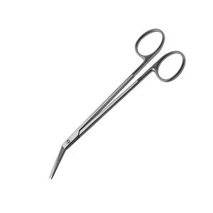 Locklin 16 Cm/6 1/4 \ "Tijeras angulares Tijeras de Cirugía General médica con bordes de corte dentados Hecho de acero inoxidable Metal - Product Image 4