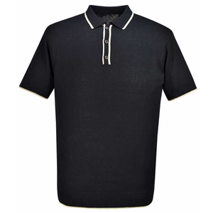Manches courtes pour hommes de qualité supérieure pour polo sport décontracté élégant été coton impression personnalisée coupe régulière ODM approvisionnement - Product Image 4